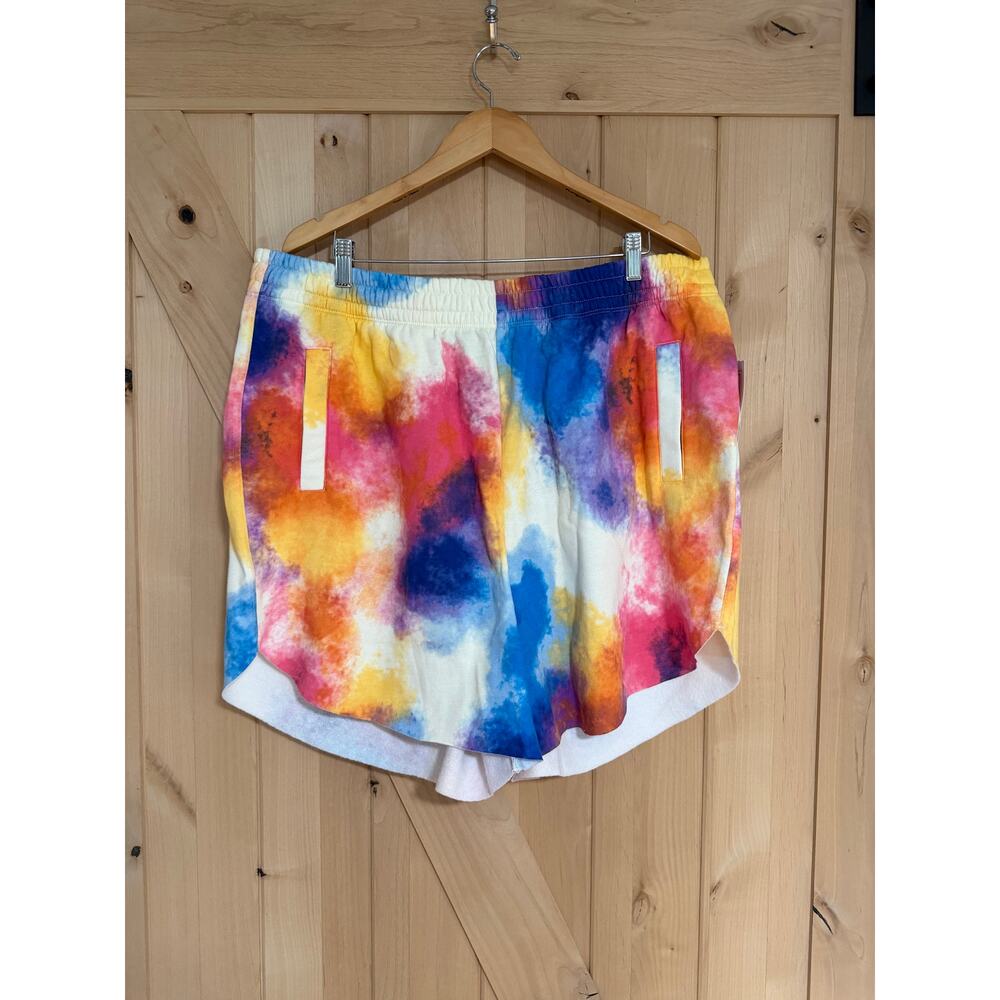 LulaRoe | NWT Serena Fleece Lined Lounge Shorts Tie Dyed | Size 2XL (20-22)